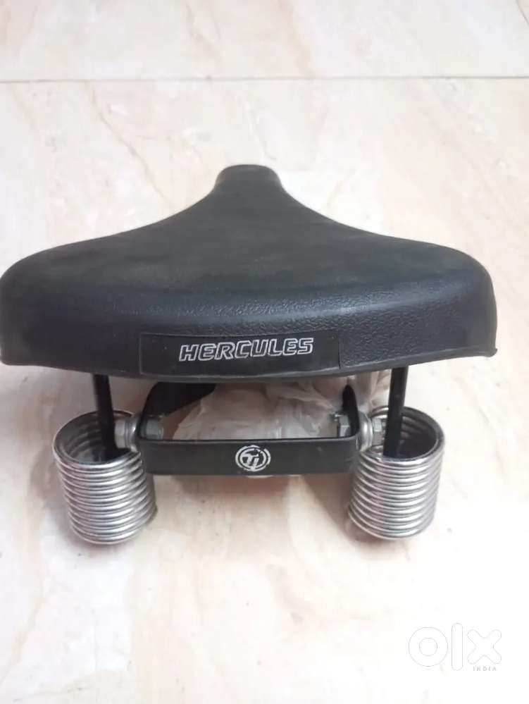 Brand New Hercules Double-Spring Bicycle Seat & Heavy-Duty Side Stand