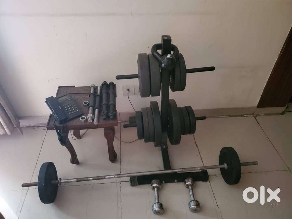 Dumbbell Set Barbell Rod Olx Complete Home Gym Set – 50kg Weights