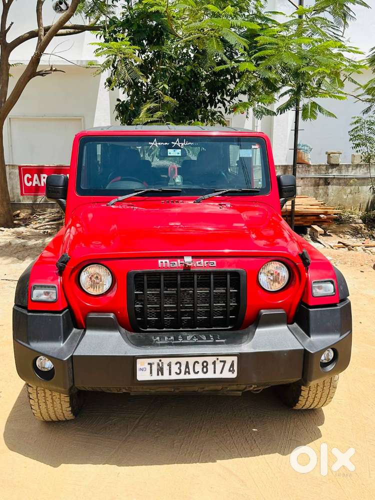 Selling My Mahindra Thar Lx Petrol Automatic 2wd In The Attractive Red
