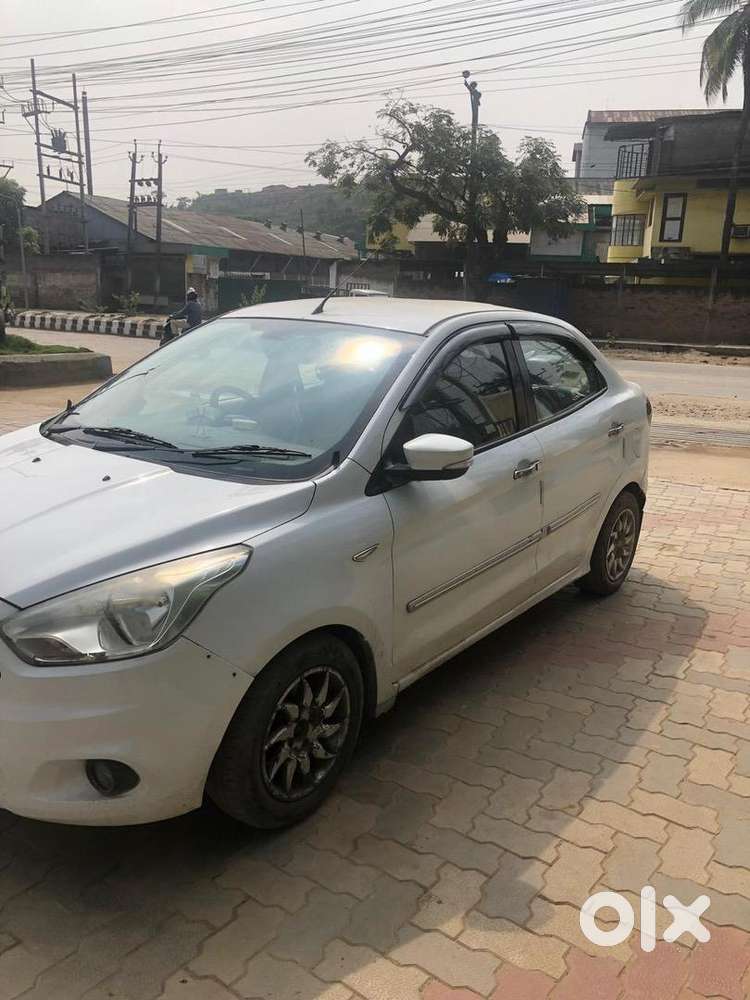 Ford Figo Aspire White Colour 2016 Diesel In Good Condition