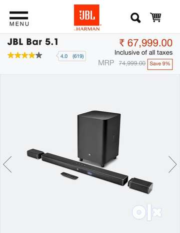 Jbl bar 5.1 store india