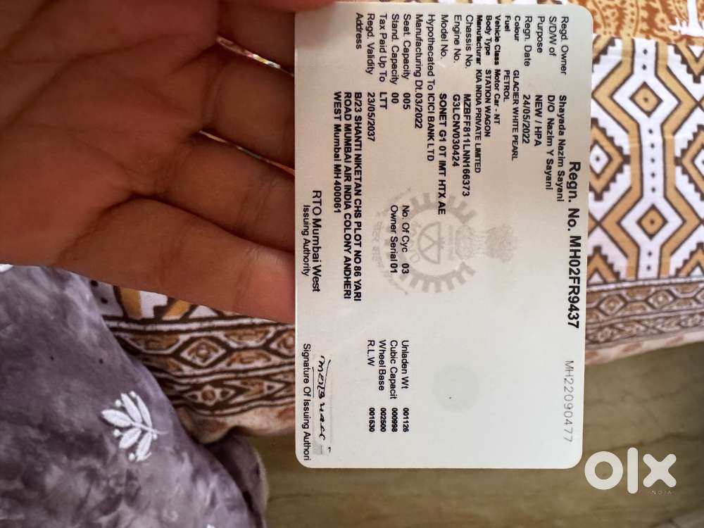 Kia Sonet 2022 Petrol Good Condition