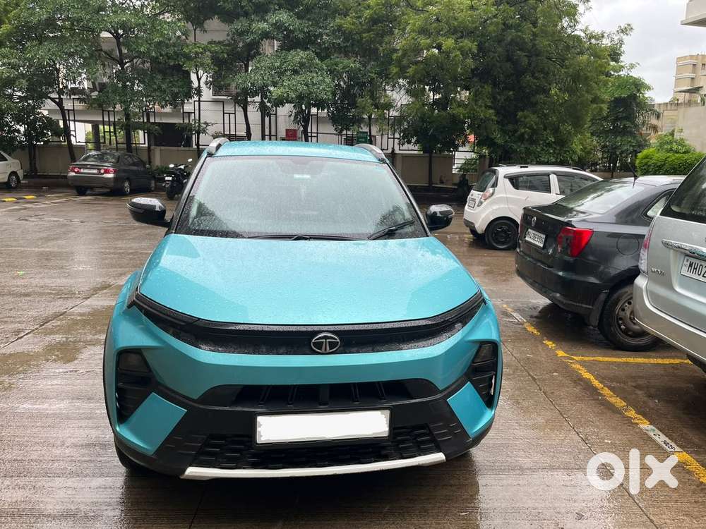 Tata Nexon Ocean Blue Colour Automatic Petrol 2024