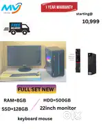 Branded CPU - i7 Process  Ram - 8GB DDR3  Hard Disk - 500GB  All Basic