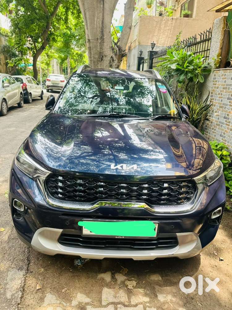 Kia Sonet Petrol 2022  Htk + Turbo  Imt  Imperial Blue