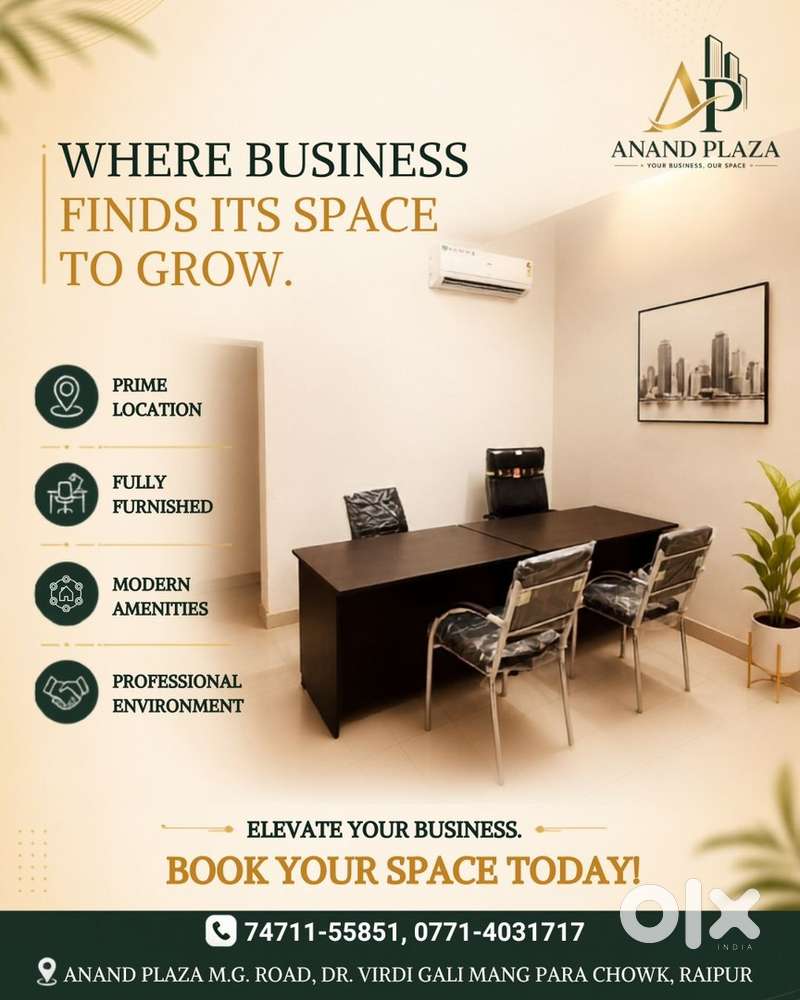 FULL FURNISHED A/C OFFICE AVAILABLE ON RENT ANAND PLAZA M G ROAD