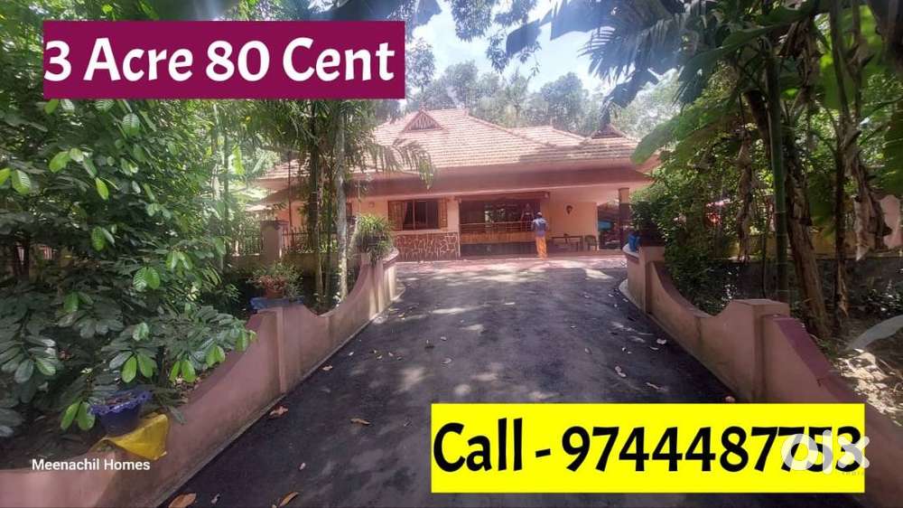 3 Acre 80 Cent , Luxury House For Sale , Pala Ramapuram Road For
