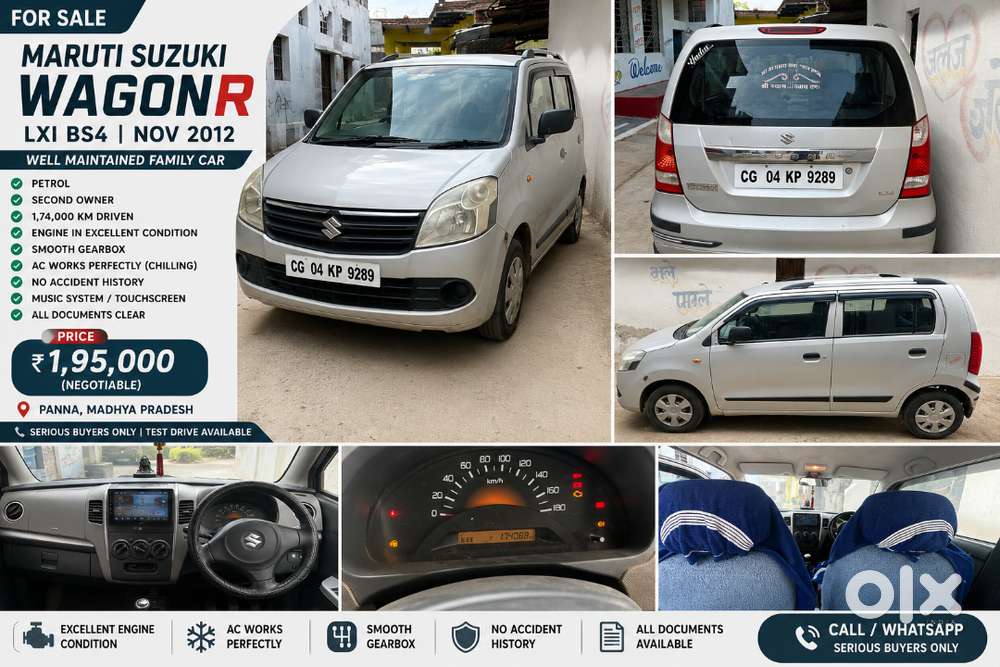 Maruti Suzuki Wagon R 1.0 2012 Petrol 170000 Km Driven
