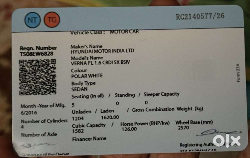 Hyundai Verna 1.6 Crdi At Sx Option, 2016, Diesel