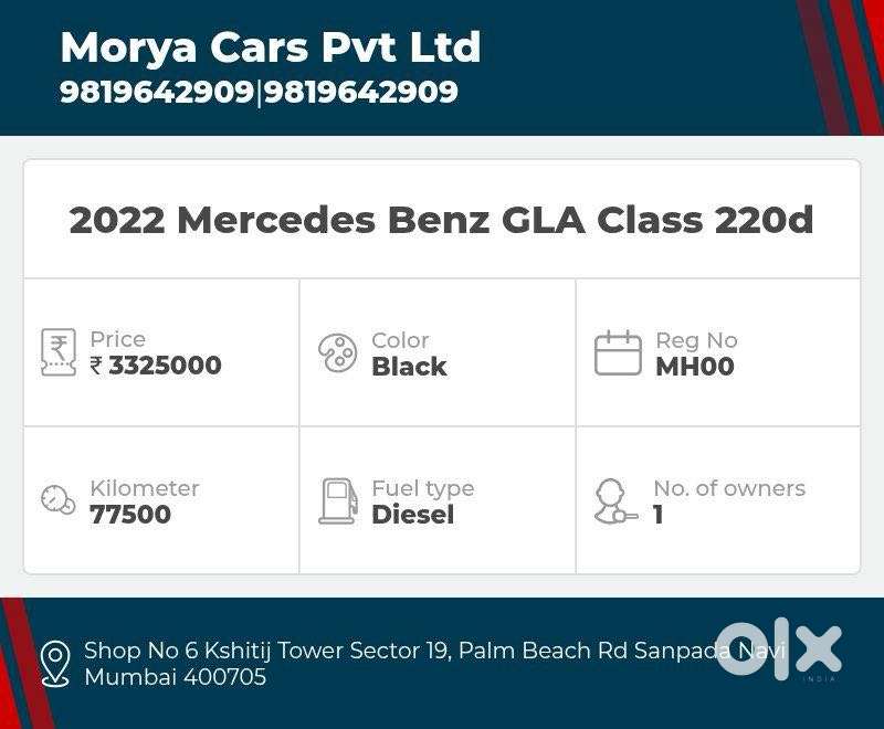 Mercedes-benz Gla 220d, 2022, Diesel