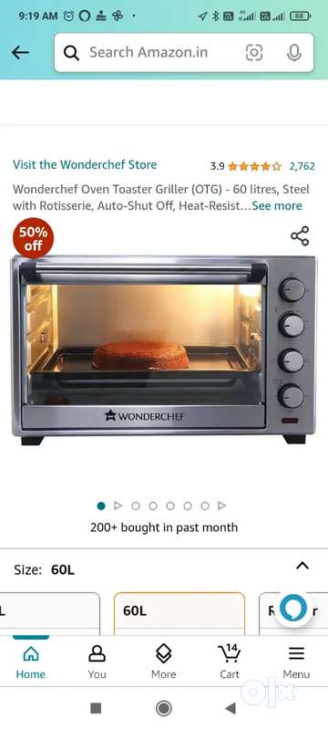 Wonderchef Oven Toaster Griller OTG