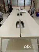 12 seater Computer desk, 8 computer chairs other office furniture