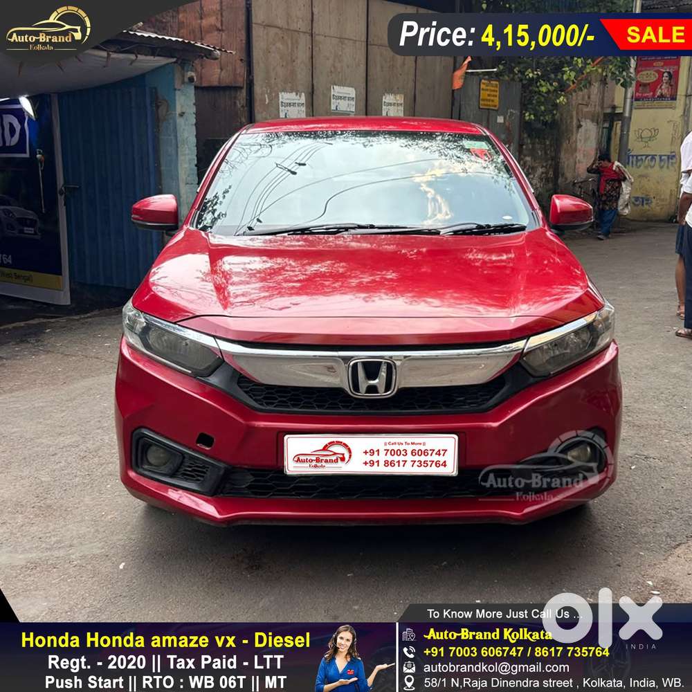 Honda Amaze 2nd Gen Vx, 2020, Diesel