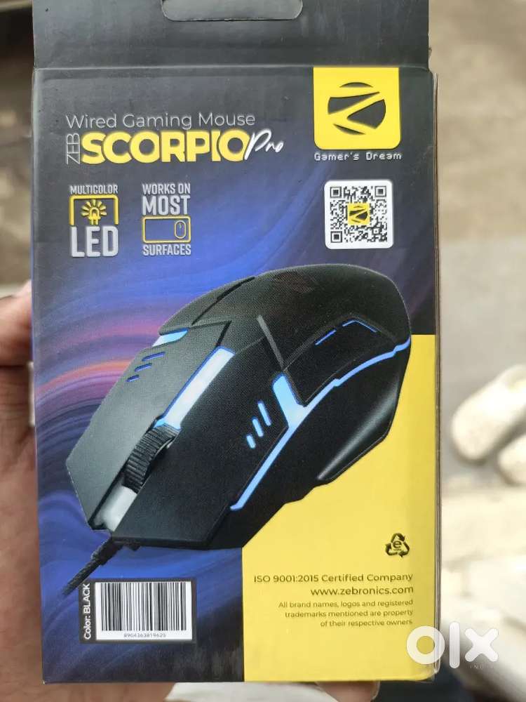New packed Zebronics RGB Gaming Mouse