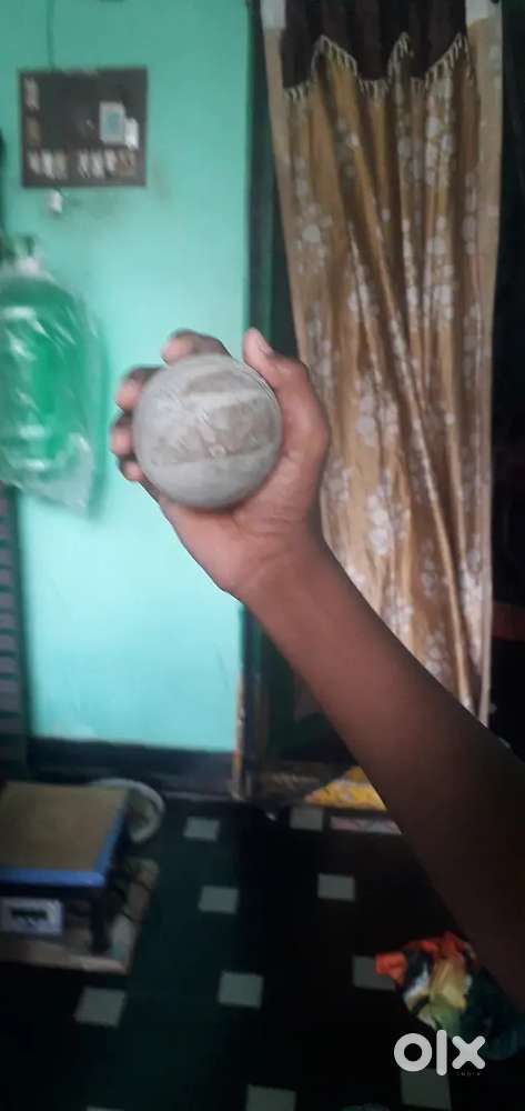 Cricket ball played by a jaddu