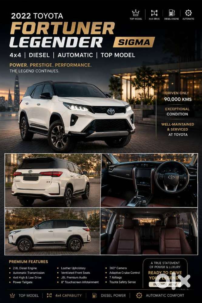 Toyota Fortuner Legender 4x4 At 2.8, 2022, Diesel