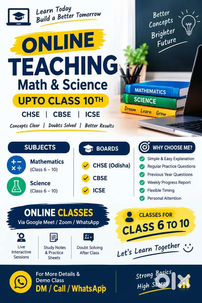 Online Maths & Science Tuition for Class 6&ndash;10 | CBSE, ICSE, CHSE