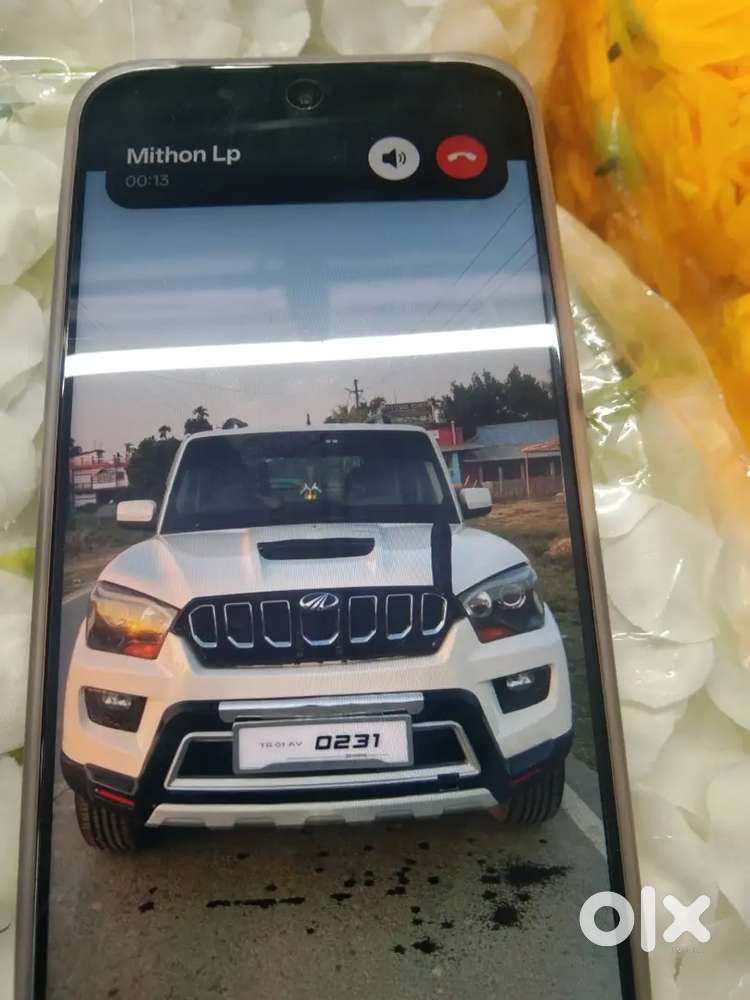 Mahindra Scorpio S10 White Colour Good Condition Well Maintained Car