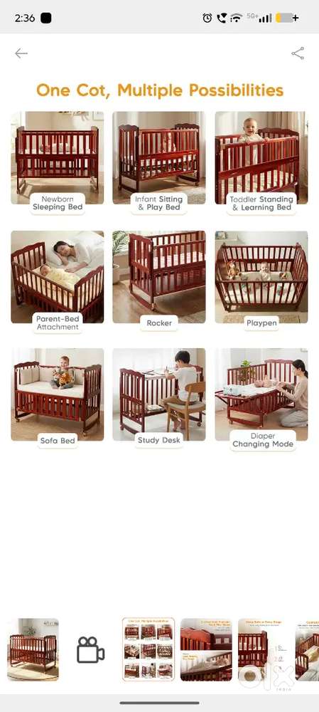 Babyhug cot