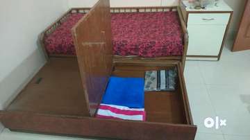 Sofa cum bed on sale wooden olx