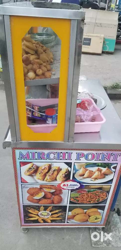 Title:
Stainless Steel Food Cart / Fast Food Stalldash; Good Condition