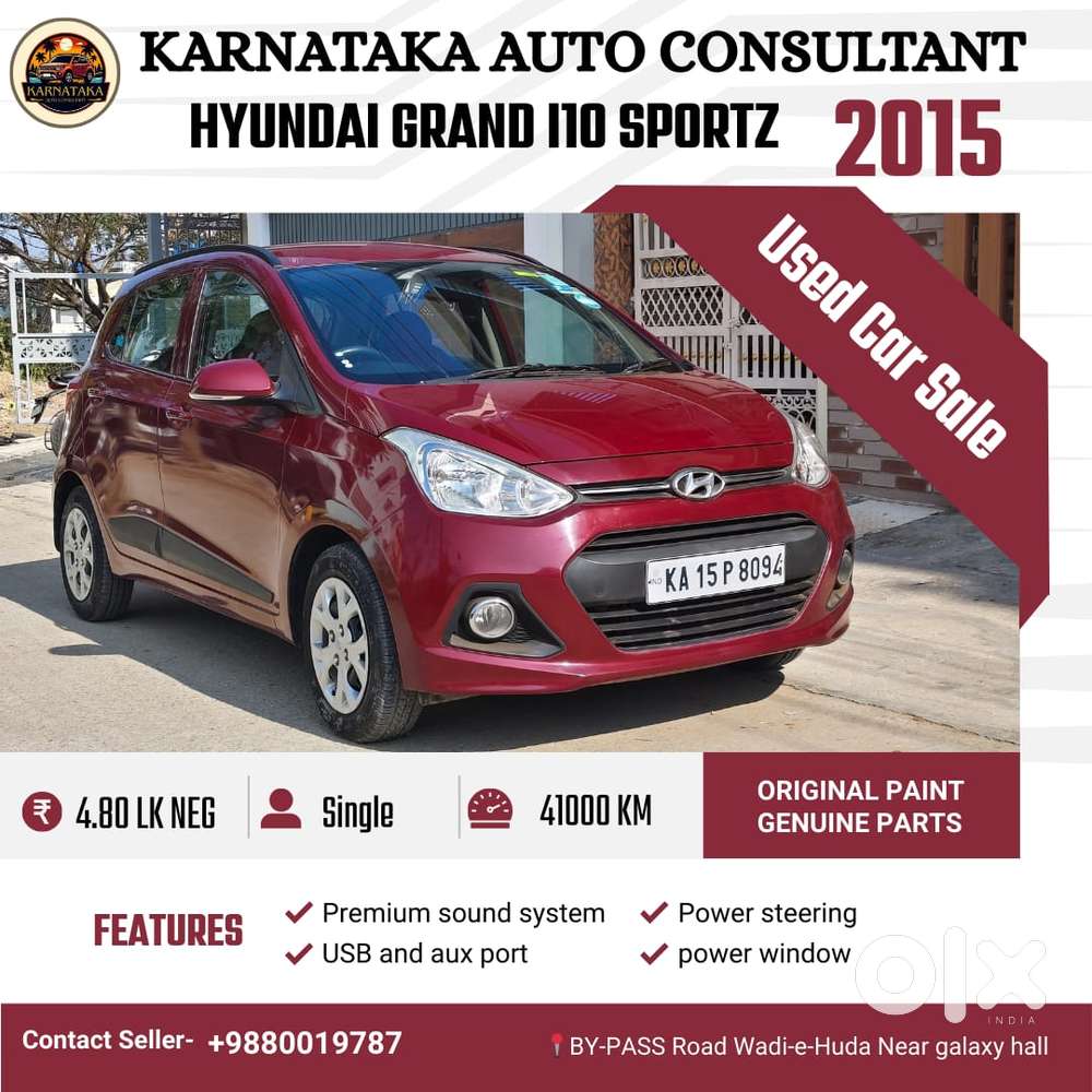 Hyundai Grand I10 2013-2016 Crdi Sportz, 2015, Petrol