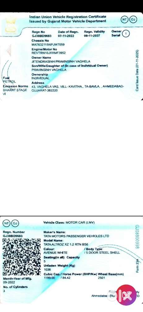 Tata Altroz 2022 Petrol Well Maintained Car Sale For  Rs.519000