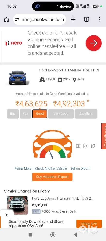 Ford Ecosport 2017 Model