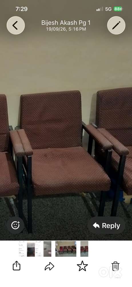 8 nos heavy guage Office chairs  for sale