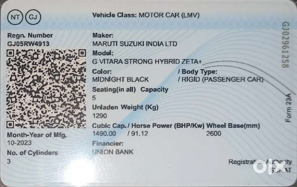 Maruti Suzuki Grand Vitara 2024