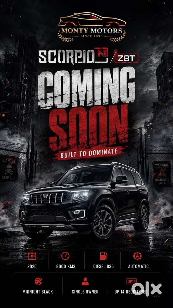 Mahindra Scorpio-n Z8 L Diesel At 2wd 7 Str, 2026, Diesel