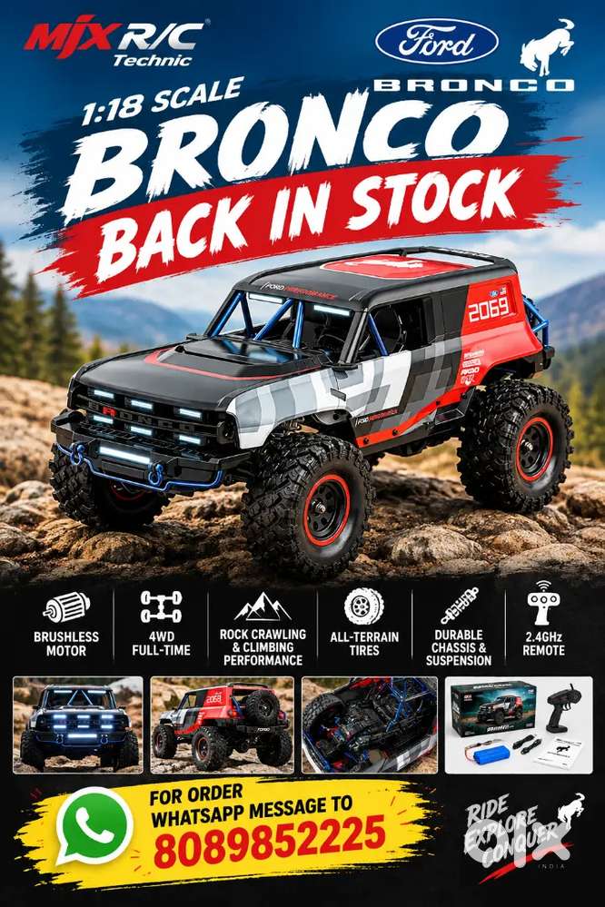 MJX Hyper Go 1:18 Ford Bronco R Off road Crawler 4WD Brushless RC