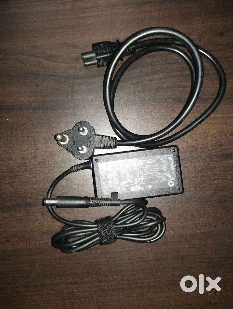 100% Original HP 65W Laptop Charger (Big Pin 7.4mm) with Box & Docs
