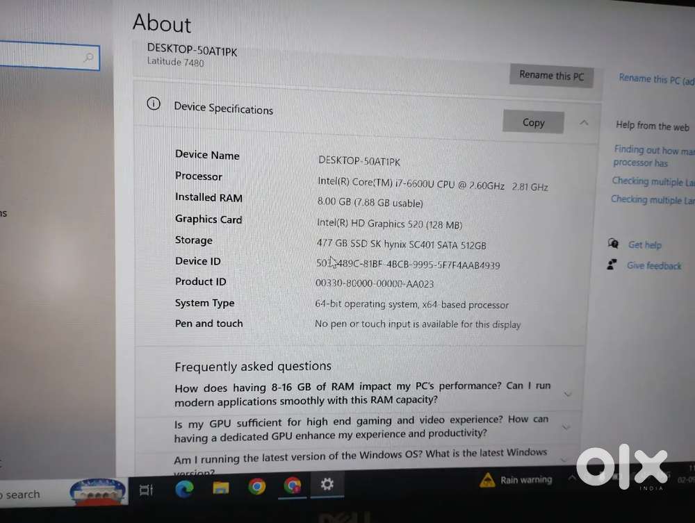Dell Latitude 7480