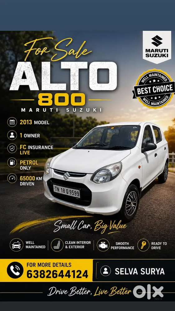 Maruti Suzuki Alto 800 Lxi 2013