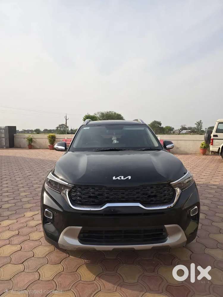 2021 Kia Sonet Htx Diesel (black)  1st Owner  Sunroof