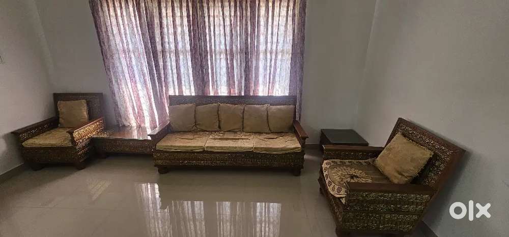 Vintage brass sofa