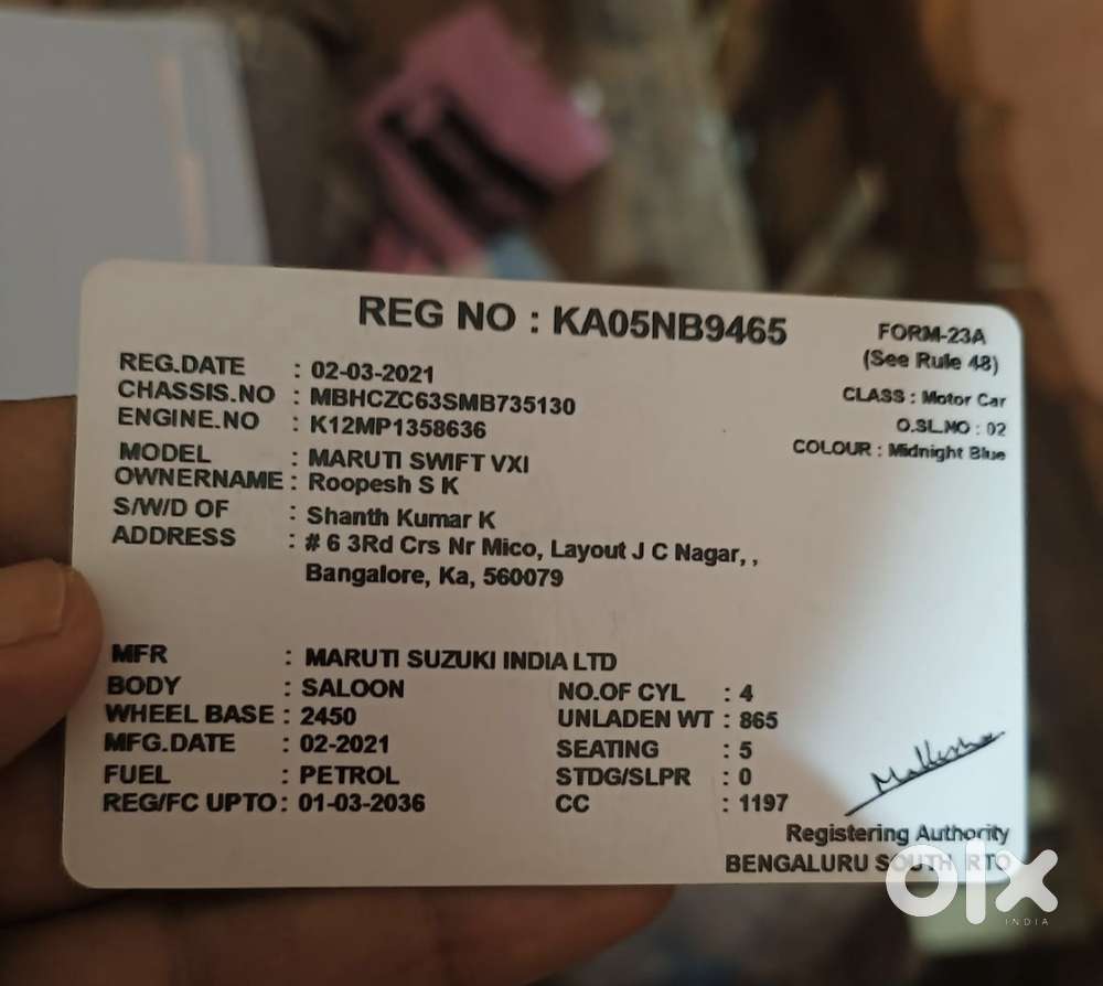 Maruti Suzuki Swift 1.2 Vxi (o), 2021, Petrol