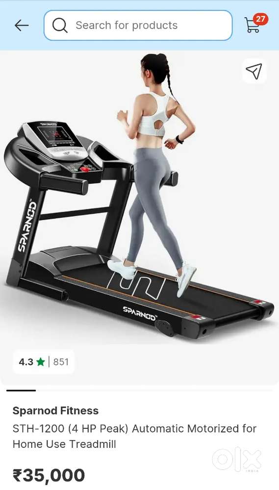 Sparnod treadmill Gym Fitness 1823441739