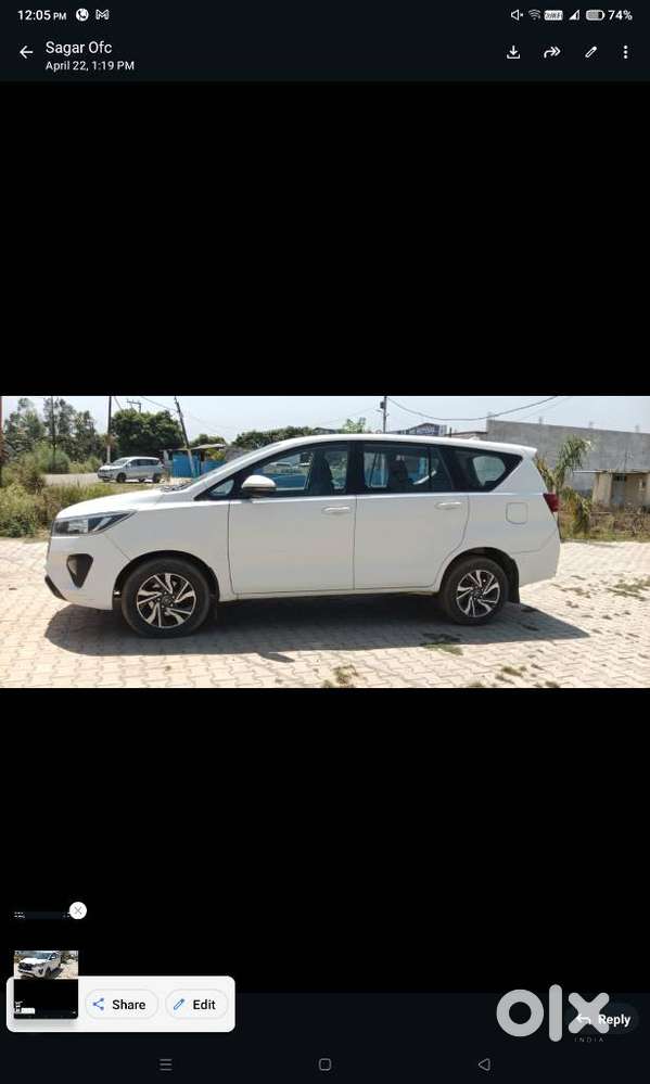 Toyota Innova Crysta 2.4 G Mt, 2022, Diesel