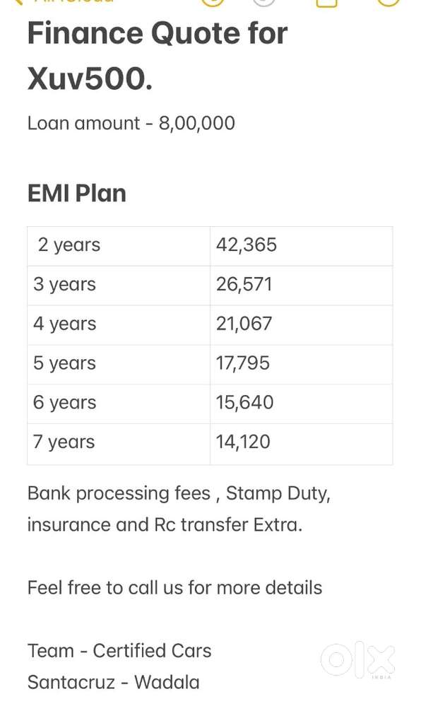 Mahindra Xuv500 W5, 2019, Diesel