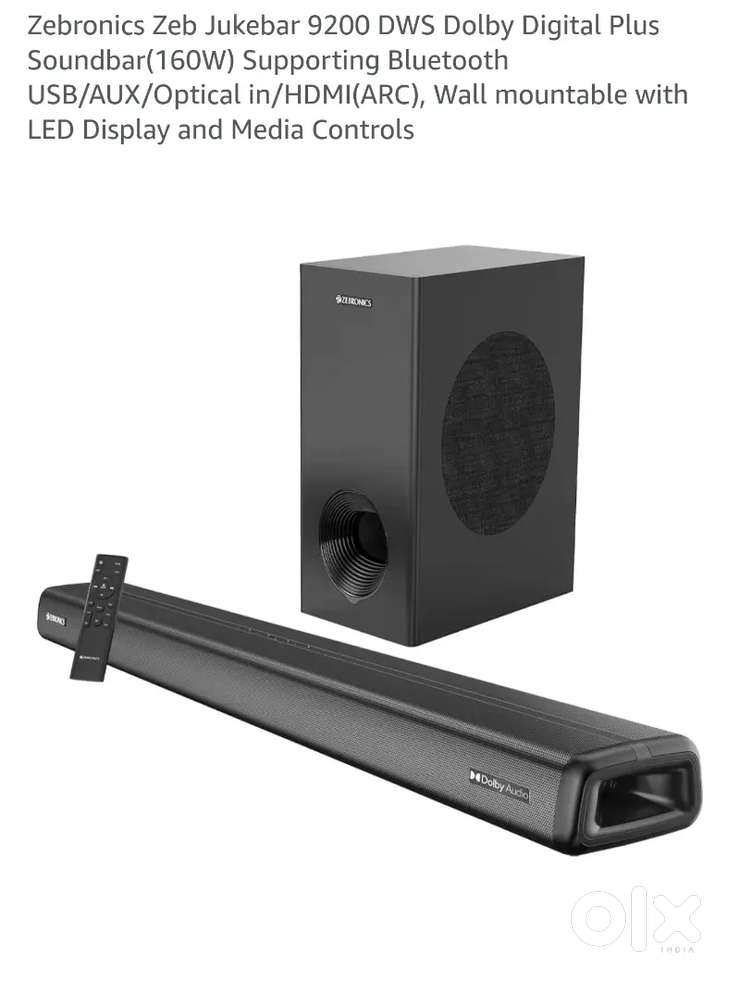 Zebronics Zeb Jukebar 9200 DWS Soundbar(160W)
