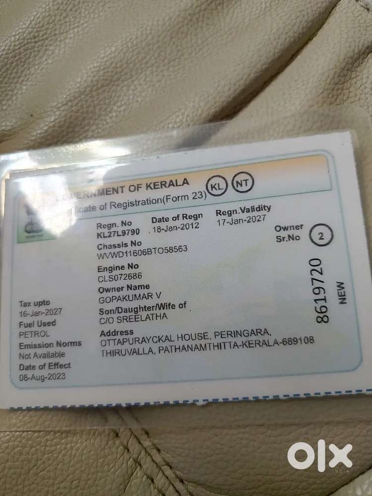 Volkswagen Vento 2012 Petrol Breeze