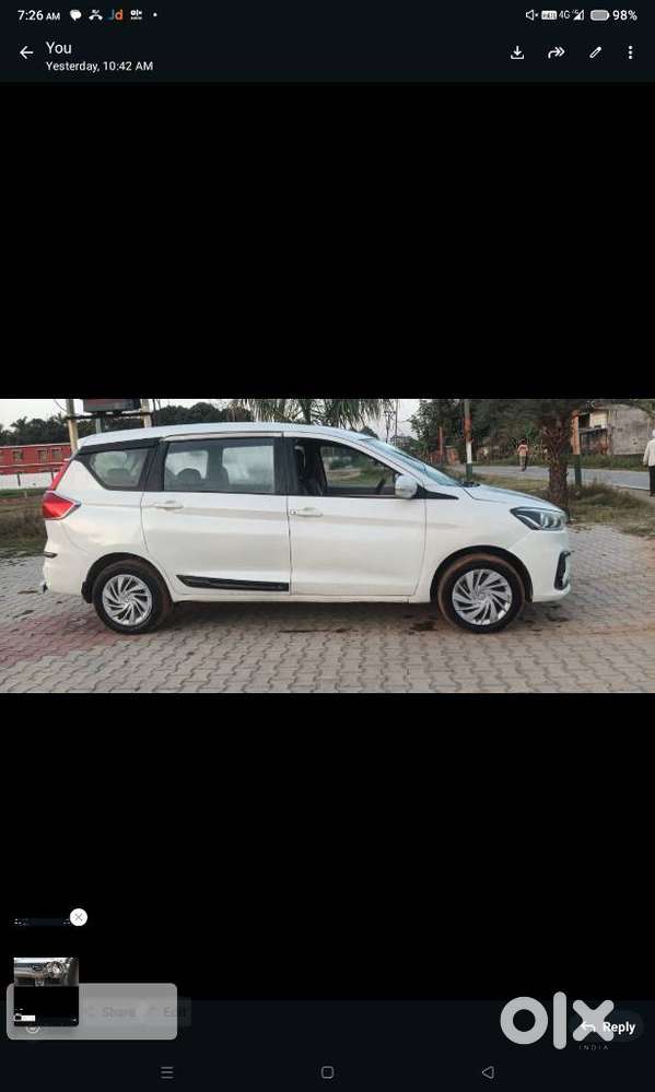 Maruti Suzuki Ertiga 1.5 Tour M Cng, 2022, Cng & Hybrids