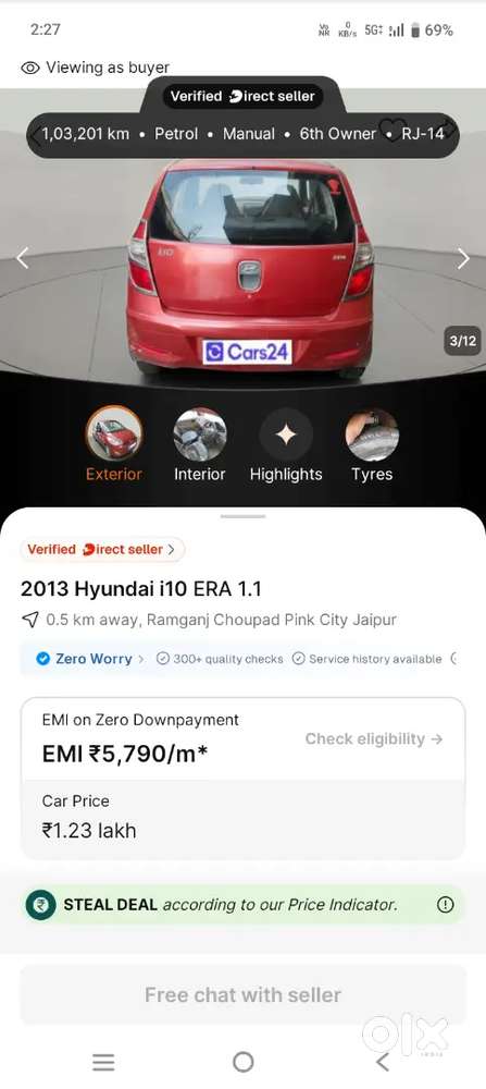 Hyundai I10 Petrol Manual 2013