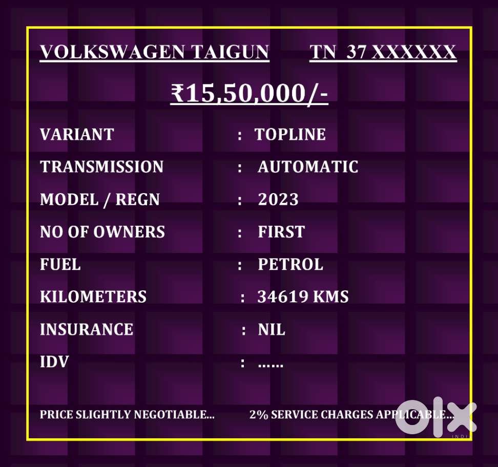 Volkswagen Taigun 1.0 Tsi Topline At, 2023, Petrol