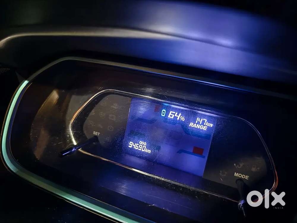 Rare Blue Colored Taxi Tata Tigor Ev 2024 Electric Well Maintained
