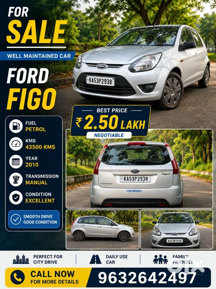Ford Figo , 2010 Model , Petrol, 43000kms