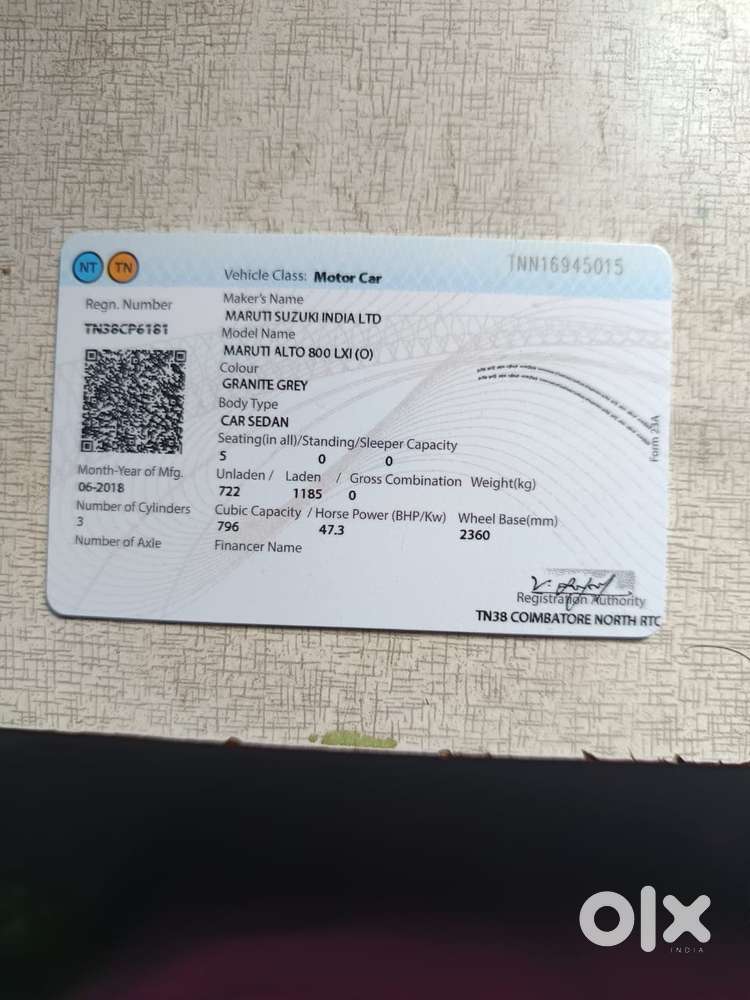 Maruti Suzuki Alto 800, 2018, Petrol