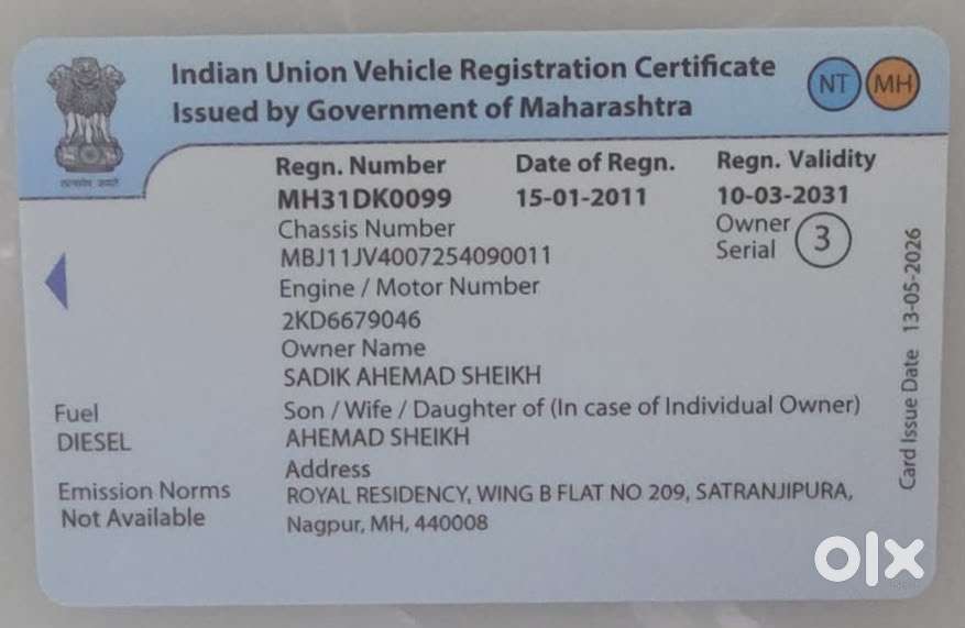 Toyota Innova 2.5 7seater 2011